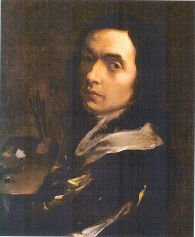 Self-Portrait ca. 1650 by Guillaume Courtois (il Borgognone)  Musee-des Beaux-Arts Besancon